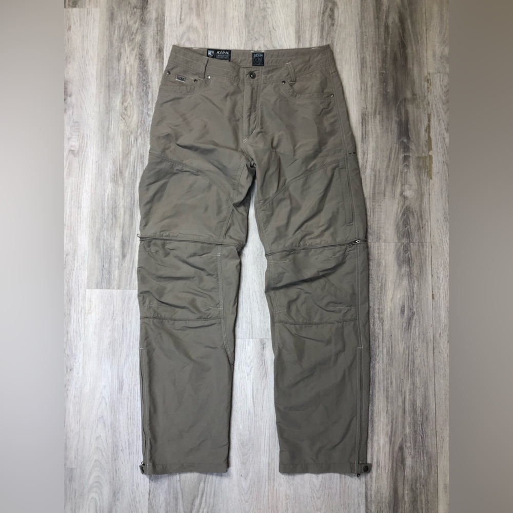 Kuhl Men's Olive Liberator Convertible Cargo Pants size 34x34